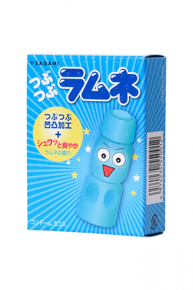 Презервативы точечные "Sagami Lemonade" со вкусом лимонада, 5шт 