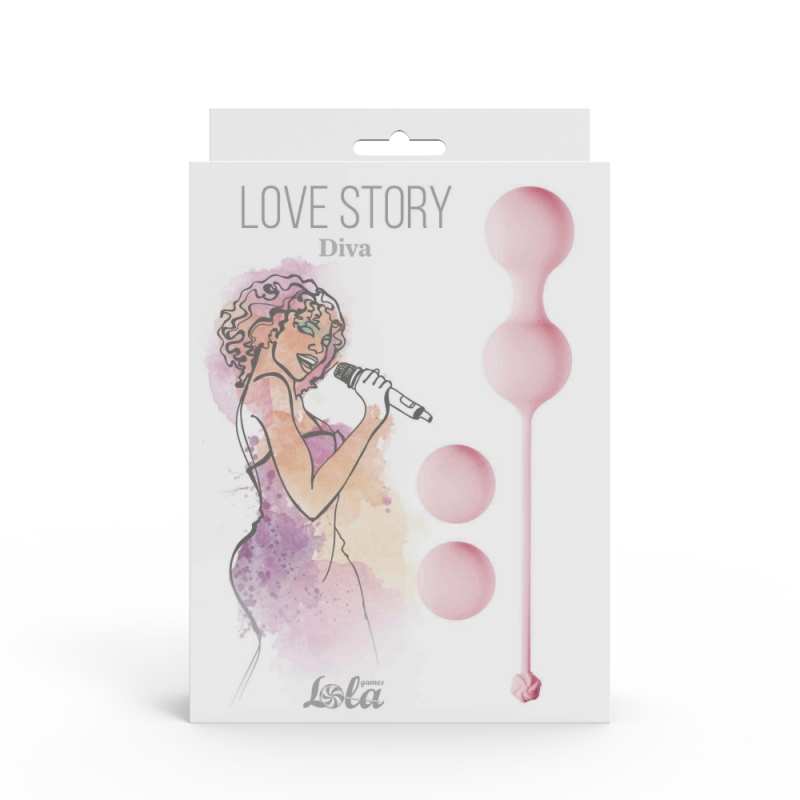 Набор вагинальных шариков "Love Story Diva" розовые 