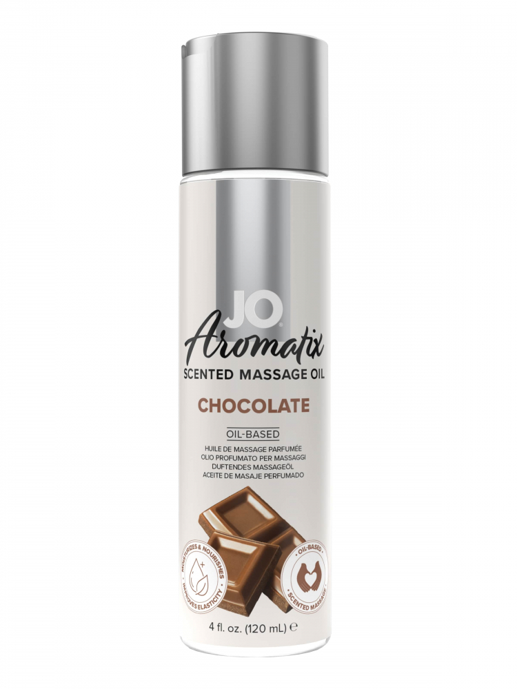 Массажное масло "JO Aromatix Chocolate" с ароматом шоколада, 120ml 
