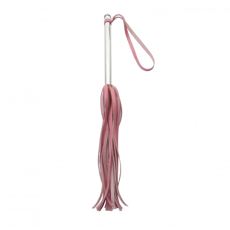 Плеть-многохвостка "Crazy Handmade" розовая, кожа 